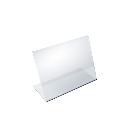 Azar Displays 4"W x 3"H Angled Sign Holder, PK10 112737